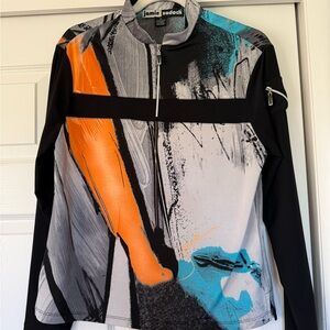 Jamie Sadock Monochrome Zip Pullover